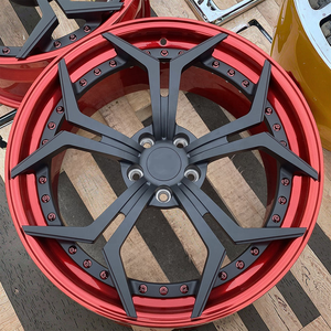 ล้อฟอร์จ XINLAI แบบสั่งทำพิเศษ สีแดง ขอบลึก 2 ชิ้น ขนาด 18-22 นิ้ว 5x112 5x120 สำหรับการประกอบชุดแต่งสมรรถนะสูงแบบขอบลึก - Product Image 4