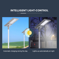 Lampadaire solaire LED commercial IP65 150W/200W/250W tout-en-un pour usage routier