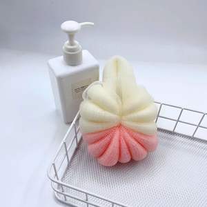Tortuga ducha baño flor buena calidad cuerpo exfoliante colorido lavado bola baño esponja - Product Image 4