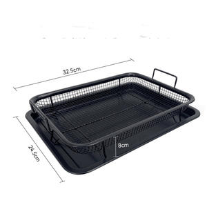 Vendita calda di vendita ben 12.8*9.6 pollici nuovo tipo di rame <span class=keywords><strong>friggitrice</strong></span> <span class=keywords><strong>ad</strong></span> <span class=keywords><strong>aria</strong></span> <span class=keywords><strong>friggitrice</strong></span> antiaderente vassoio - Product Image 1
