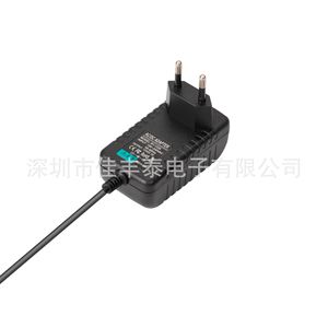 Rey.1 <b>12V</b> 2A European Power Adapter With Round Pin <b>Plug</b> For Export CE FCC Certified - Product Image 4