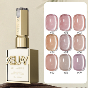 XEIJAYI Nuovo Set <span class=keywords><strong>per</strong></span> Nail Art Occhio di Gatto con Cristalli Rosa Nudo Effetto Luminoso Begonia Primavera <span class=keywords><strong>Lunga</strong></span> <span class=keywords><strong>Durata</strong></span> Flacone da 15ml <span class=keywords><strong>Smalto</strong></span> Occhio di Gatto - Product Image 1