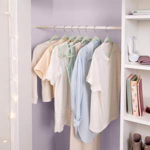 Cintres en velours en gros, cintres à vêtements en velours floqués antidérapants pour placard - Product Image 4