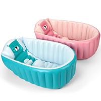 MAKE WAVES Baignoire gonflable pour bébé en PVC imperméable, légère, antidérapante, pliable, pour les nouveau-nés jusqu'à 5 ans