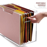 Organizador acrílico personalizado para colgar archivos para oficina