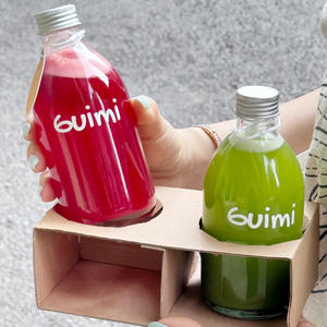 <span class=keywords><strong>Precio</strong></span> de fábrica 350 ml 500 ml Botellas de jugo de leche de vidrio Botellas de vidrio reutilizables con tapa de metal - Product Image 3