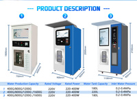 Máquina Expendedora de Agua Inteligente con Tecnología de Ósmosis Inversa, Solución Comercial de ATM de Agua para Agua Limpia