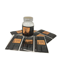 Étiquette autocollante imperméable en vinyle pour bouteille, pot, emballage de produits cosmétiques et de soins de la peau