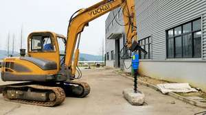 Pila de perforación Excavatorskid Steer Loader Accesorio de retroexcavadora Taladro hidráulico Eareh Auger - Product Image 5