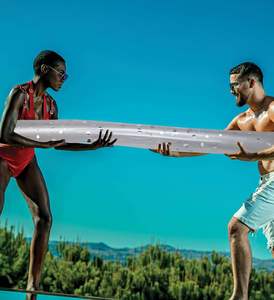 Usine en gros PVC 74x6in <span class=keywords><strong>nouilles</strong></span> <span class=keywords><strong>de</strong></span> <span class=keywords><strong>piscine</strong></span> gonflables phtalates durables gratuits <span class=keywords><strong>avec</strong></span> des paillettes pour les <span class=keywords><strong>jeux</strong></span> amusants <span class=keywords><strong>de</strong></span> l'eau d'été - Product Image 5