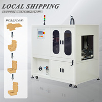 Machine de pliage de boîtes en carton ondulé à application polyvalente, système intégré PLC haute précision