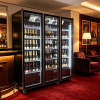 Vitrine réfrigérée pour boissons de qualité supérieure, refroidie par air, pour comptoir, bar, hôtel, restaurant