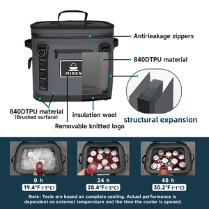 Mochila Térmica Aislada Moderna <span class=keywords><strong>Miren</strong></span> con Compartimento Inferior de 14L, Impermeable y a Prueba de Fugas, para Vino, Comida, Almuerzo, Portátil y Suave - Product Image 3