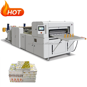 Máquina cortadora de tabletas de papel de mantequilla de hamburguesa sándwich de rollo a hoja completamente automática - Product Image 1
