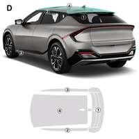 Film de protection transparent TPU 7.5 de haute qualité, prédécoupé pour KIA EV6 GT-Line 2022 2023, vente en gros transfrontalière