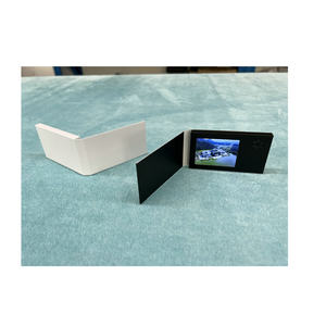 Cartes d'anniversaire personnalisées noires avec écran LCD de 2,4 pouces, lecteur vidéo, brochure, invitation professionnelle, carte de vœux pour mariage, publicité - Product Image 3