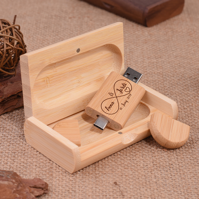 Wood Bamboo Walnut Maple Usb c Stick Type C Pen Drive OTG USB 2.0 Flash Drive 8GB 16GB 32GB 64GB 128GB Pendrive