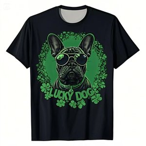 BOTTCOOLA Polyester <span class=keywords><strong>pas</strong></span> <span class=keywords><strong>cher</strong></span> garçon décontracté vêtements de sport 5D impression numérique logo été à manches courtes pour la mode chemises pour hommes - Product Image 3