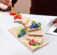 Support à sushi en bois de pin à 7 niveaux avec logo personnalisé, plateau en spirale, certifié FSC, écologique, OEM pour restaurant