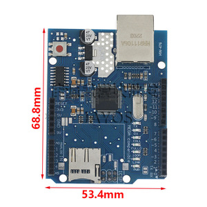 Placa de expansión de red Ethernet W5100 con ranura para tarjeta SD para Mega Compatible con Arduino - Product Image 3
