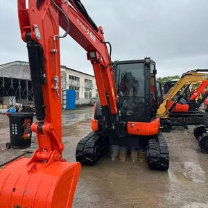 Excavadora de cadenas Kubota U55 usada en stock, miniexcavadora de 5 toneladas sin cola para servicios urbanos y paisajismo - Product Image 2