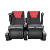 LEADCOM LS-8605 Fauteuil de cinéma commercial moderne en tissu de luxe avec fonction bascule intégrale