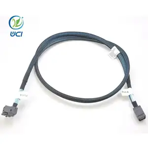 כבל מהיר פנימי מיני Sas HD 0.8m RA 8 1P 30AWG 2 ניקוז 8C 30AWG C0IMSHC001 כבל Xfusion Sas שרת Huawei