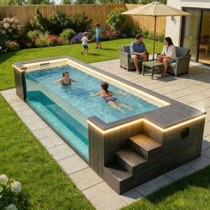 สระว่ายน้ำขนาดใหญ่แบบตั้งพื้น แข็งแรง ทนทาน เหมาะสำหรับสวนกลางแจ้ง - Product Image 4