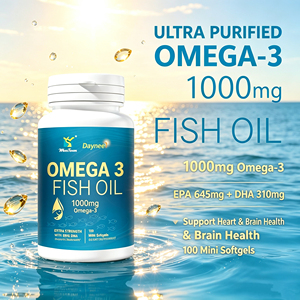 Cápsulas de aceite de pescado omega 3 de marca privada OEM, 1000 mg, que favorecen la salud del corazón y el cerebro, suplementos dietéticos de aceite de pescado en cápsulas. - Product Image 4
