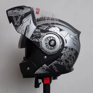 Custom dot ece flip up full face modular motor motorcycle helmet for adult