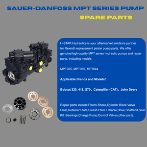 H-STAR MPV MPT PVシリーズ油圧アキシャルピストンモーター/修理部品シリンダーブロックドライブシャフト（MPT035、MPT025、MPT044、MPT046用） - Product Image 2