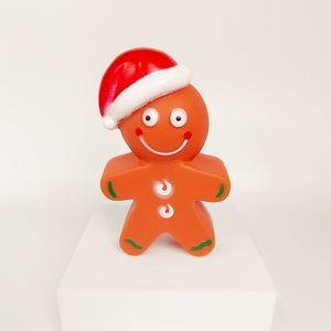 Factory Direct Wholesale Eco-Friendly Vinyl Christmas Series Dog Chew Squeaky Toys Cute Gingerbread Man Santa Claus Snowman Etc - Product Image 5