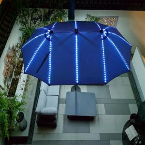 Top <strong>Sale</strong> 2.7*4.6M Outdoor <strong>Garden</strong> <strong>Parasol</strong> with Solar LED Light Big Size Double Head <strong>Garden</strong> Umbrellas - Product Image 4
