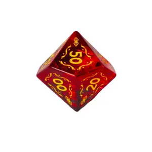 Grosir Promosi Cloud Dices D6 D8 D10 D20 Edge DND RPG batu permata Polyhedral kustom Difussion Resin dadu