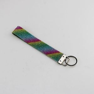 New Design Hot Rhinestones Diamond Bling Crystal Wrist Strap Shiny Supplies <b>Key</b> <b>Chain</b> Bag Pendants - Product Image 2