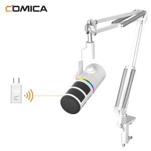 ไมโครโฟนไร้สาย COMICA EJoy D10 Pro(A) แบบไดนามิกคาร์ดิออยด์ ตัวเรือนโลหะ ไฟ RGB พร้อมระบบตัดเสียงรบกวน สำหรับการสตรีม การบันทึกเสียง พอดแคสต์ และ Twitch - Product Image 2