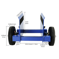 Chariot de transport LOZLIN pour pierre/verre/marbre avec patins en caoutchouc - Équipement de manutention multifonctionnel pour portes et fenêtres