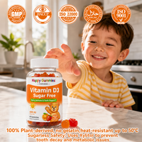Gummies de pectine en vrac avec vitamine D3 pour enfants : soutien immunitaire, sans OGM, sans gluten, collations vitaminées saines pour le quotidien