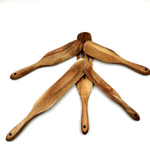Lot de 5 Spurtles en Bois Personnalisés en Gros – Accessoires de Cuisine en Acacia, Bambou, Hêtre, Teck – Ustensiles, Outils, Support pour Cuillères et Repose-Bol - Product Image 5
