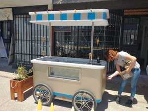 2025 New Type Italian Ice Cream Cart Tricycles With Gelato Machine Ice Cream Tricycle - Product Image 3