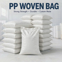 China leverancier zakken 25kg 50kg 100kg witte pp zakken geweven polypropyleen zakken voor maïs graan meel ijs