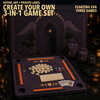 Tapis de jeu flottant en mousse EVA pour Mahjong de minuit, multi-jeux, pour Mahjong américain, Rummy et cartes imperméables