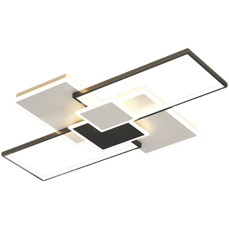 2022 Economy Stijl Indoor Oppervlak Gemonteerd Bed Kamer 120W Acryl Meerdere Vierkante Combinaties Led Plafondlicht Voor Woonkamer