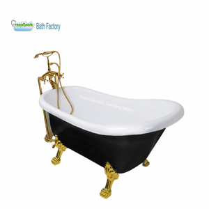 <span class=keywords><strong>Baignoire</strong></span> contemporain noire et blanche, pour adultes, autoportante - Product Image 1