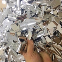 SITERUI SFX Vente Flash Confettis Argentés Réfléchissants et Brillants avec Effet Scénique pour Machine à Confettis de Fête