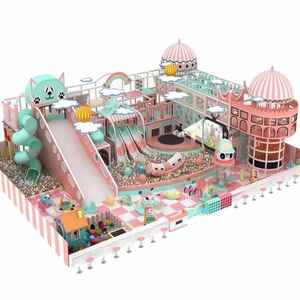 Dernière personnalisation de terrain de jeu pour enfants d'intérieur de vente chaude avec carrousel et pont en planches Installations de jeux pour enfants à vendre - Product Image 3