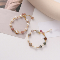 Bijoux fantaisie perles de pierres précieuses de guérison fournisseur en gros bracelet en pierre de cristal naturel