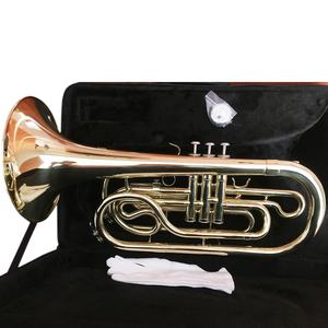 Trombón <span class=keywords><strong>de</strong></span> Marcha <span class=keywords><strong>de</strong></span> Latón <span class=keywords><strong>de</strong></span> Alta Calidad SEASOUND Si Bemol Dorado JYMTB1311 Producto OEM Trompeta Duradera - Product Image 5