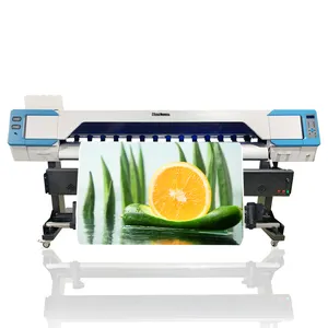 2024 newest style Wide format printing machine1.8m industrial eco solvent inkjet printer i3200 outdoor advertising paper