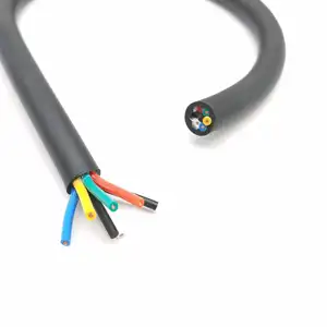 PS klasik kabel daya dan kontrol PVC kode warna tahan torsi fleksibel